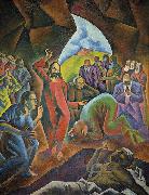Bohumil Kubista The Raising of Lazarus oil painting on canvas
